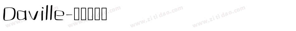 Daville字体转换