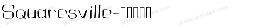 Squaresville字体转换