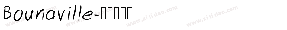 Bounaville字体转换