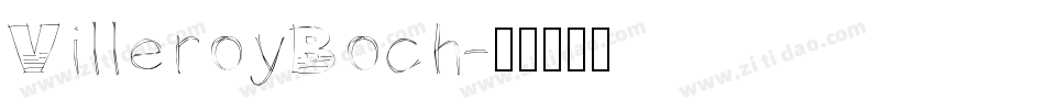 VilleroyBoch字体转换