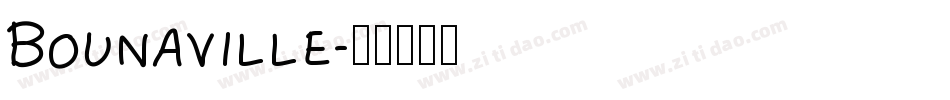 Bounaville字体转换