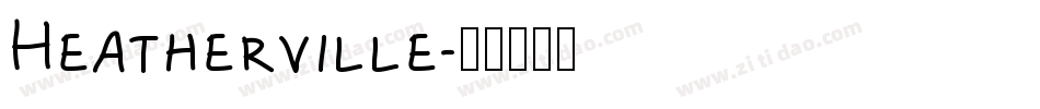 Heatherville字体转换