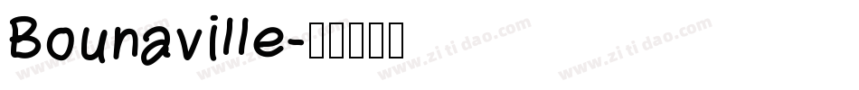 Bounaville字体转换