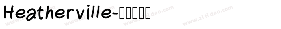Heatherville字体转换