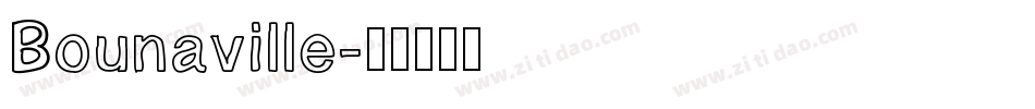 Bounaville字体转换