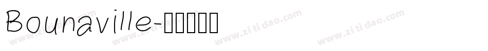 Bounaville字体转换