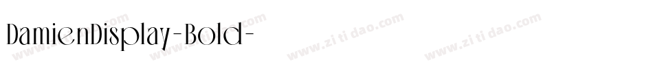DamienDisplay-Bold字体转换