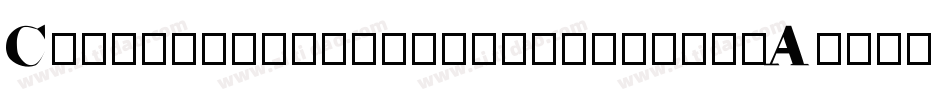ChandryVintageRegular-rlmA字体转换