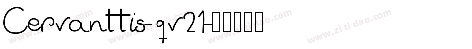 Cervanttis-qv21字体转换