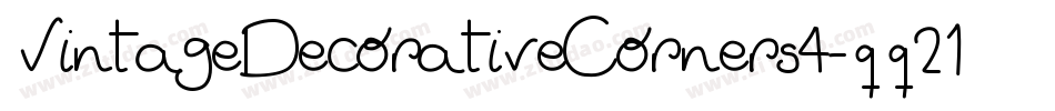 VintageDecorativeCorners4-qq21字体转换