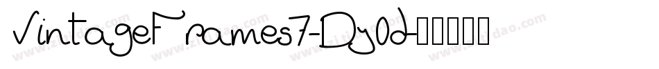 VintageFrames7-Dy0d字体转换