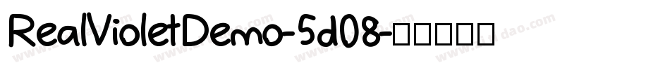 RealVioletDemo-5d08字体转换
