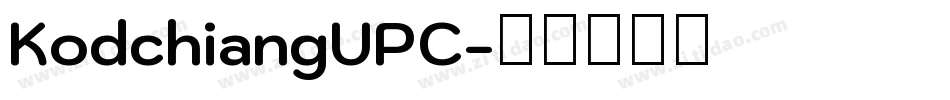 KodchiangUPC字体转换