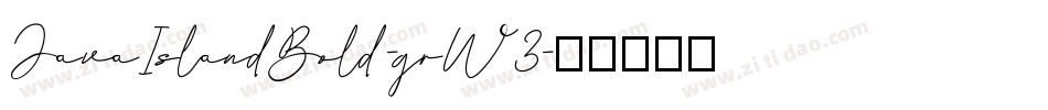 JavaIslandBold-grW3字体转换