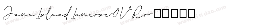 JavaIslandInverse-0VRr字体转换