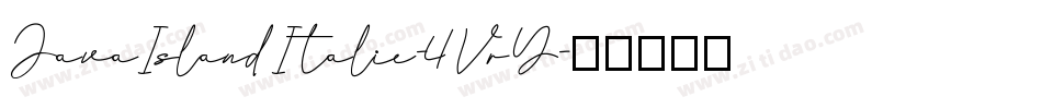 JavaIslandItalic-4VrY字体转换