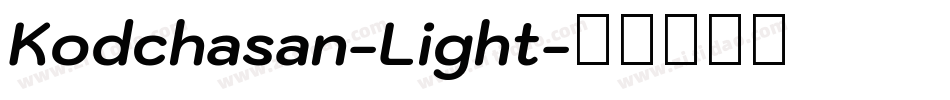 Kodchasan-Light字体转换