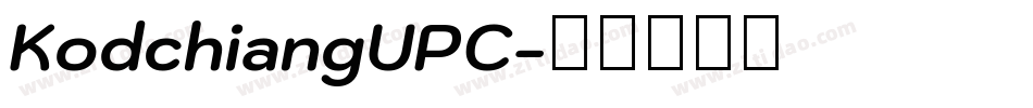 KodchiangUPC字体转换