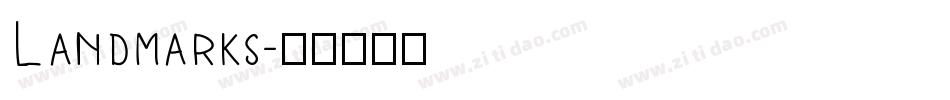 Landmarks字体转换