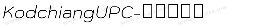 KodchiangUPC字体转换