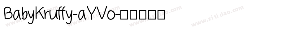 BabyKruffy-aYVo字体转换