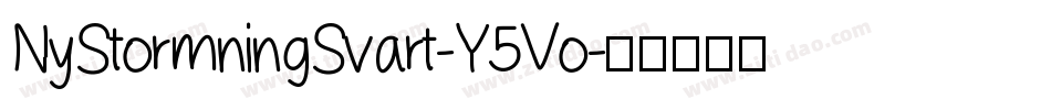 NyStormningSvart-Y5Vo字体转换