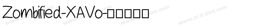 Zombified-XAVo字体转换