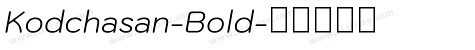 Kodchasan-Bold字体转换