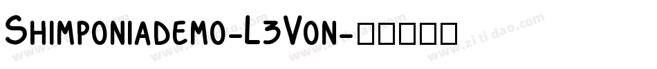Shimponiademo-L3Von字体转换
