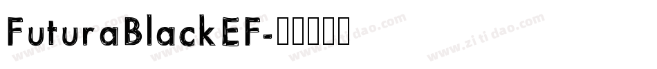 FuturaBlackEF字体转换