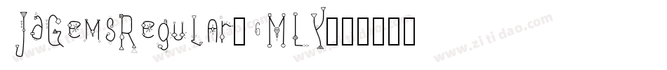 JdGemsRegular-6MLY字体转换