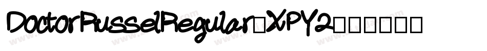DoctorRusselRegular-XPY2字体转换