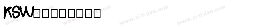 KSW雷神字体转换