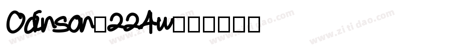 Odinson-224w字体转换