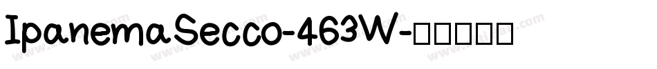 IpanemaSecco-463W字体转换