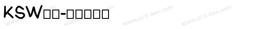 KSW雷神字体转换