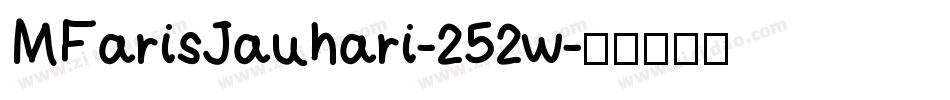 MFarisJauhari-252w字体转换