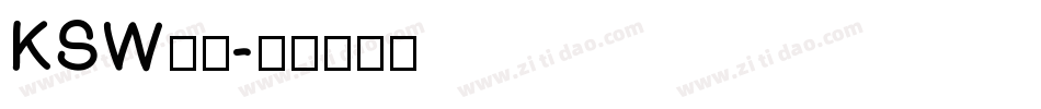 KSW雷神字体转换