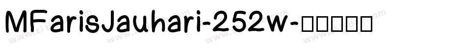 MFarisJauhari-252w字体转换