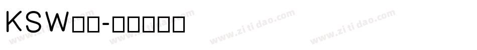 KSW雷神字体转换