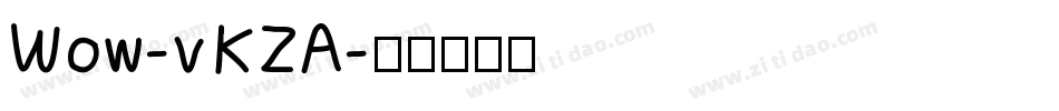 Wow-vKZA字体转换