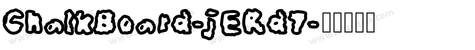 ChalkBoard-jERd7字体转换