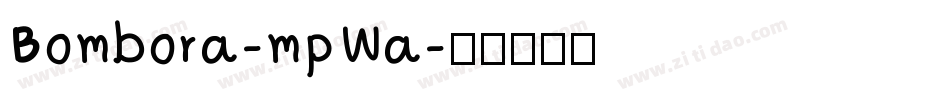 Bombora-mpWa字体转换