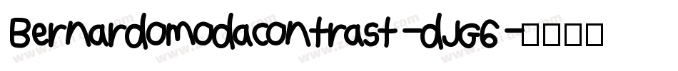 Bernardomodacontrast-dJG6字体转换