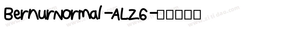 BernurNormal-ALZ6字体转换