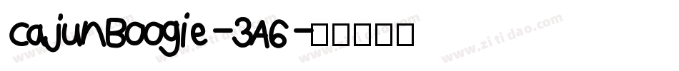 CajunBoogie-3A6字体转换