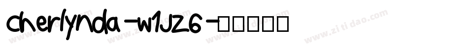 Cherlynda-w1JZ6字体转换