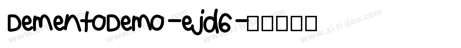 DementoDemo-ejd6字体转换