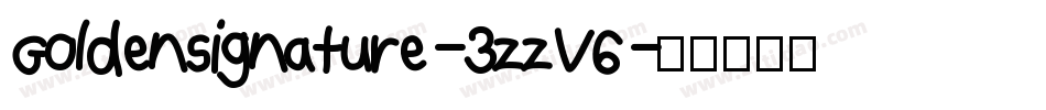 Goldensignature-3zzV6字体转换