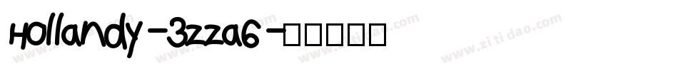 Hollandy-3zza6字体转换